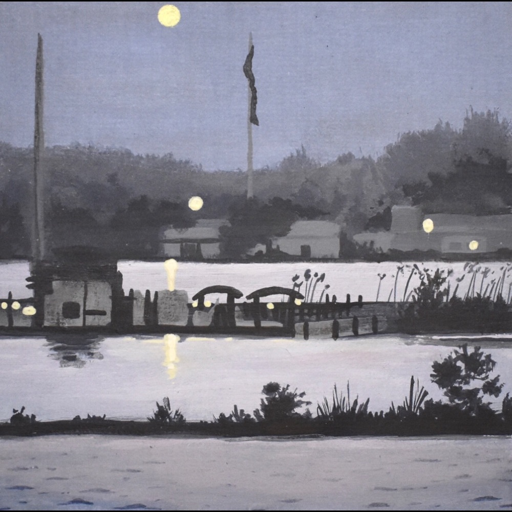 Original landscape painting small wall art